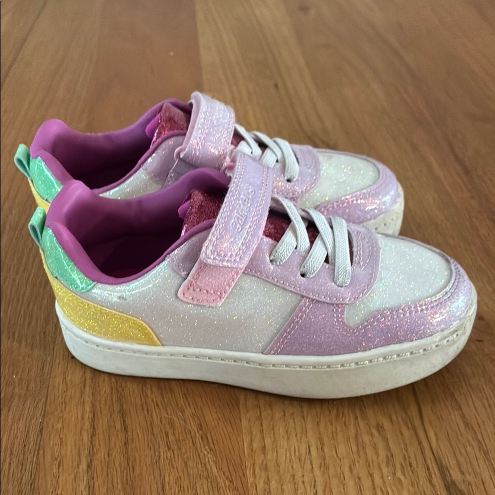 Sparkly Pink Kids Sneakers